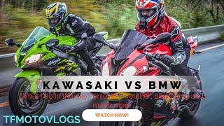 KAWASAKI VS BMW S1000RR  SPORTS BIKES VIDEOS  BIKES  KAWASAKI ZX10R  BMW S1000RR TheUK07Rider [upl. by Goto]