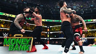 The Usos vs Roman Reigns amp Solo Sikoa  The Bloodline Civil War Money in the Bank 2023 highlights [upl. by Arahs734]