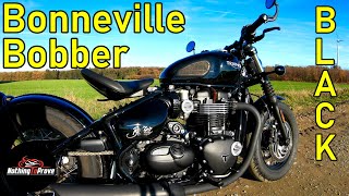 2018 Triumph Bonneville Bobber Black  First Ride  Review  ENDE Subs [upl. by Enyallij532]