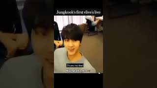 Jungkook🐰 first vlives live video🥰 bts jungkook btsjungkookie4ever btsmember foryou kpopidol [upl. by Iorio974]