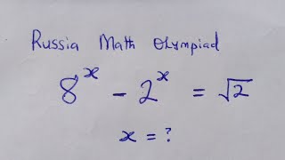 Russian Olympiad Math  Interesting exponential equation  maths mathematics [upl. by Anelra]