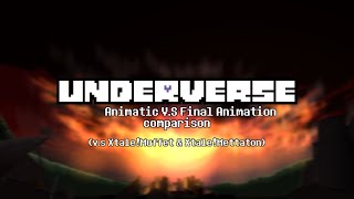 UNDERVERSE 05 ANIMATIC VS FINAL ANIMATION COMPARISON [upl. by Ralyks]