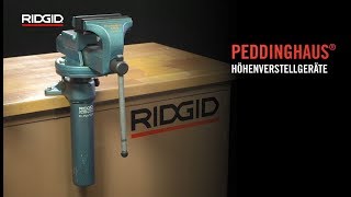 RIDGID Peddinghaus® Mechanische Höhenverstellgeräte [upl. by Ann-Marie532]