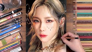 Drawing TaeYeon 태연  INVU  drawholic [upl. by Secrest]