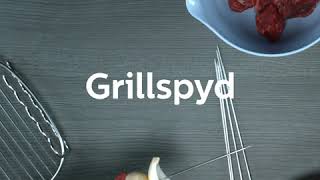 Philips Airfryer  Kød og grøntsagerspyd [upl. by Kachine]