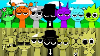 INCREDIBOX SPRUNKI  Sauceless Versions vs Mustard Versions [upl. by Llewen10]