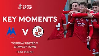 Torquay United v Crawley Town  Key Moments  First Round  Emirates FA Cup 202021 [upl. by Kimura]