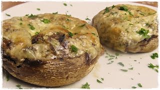 herzhafte GEFÜLLTE 🍄CHAMPIGNONS 🍄mit FRISCHKÄSE  Vegetarisch und Low Carb [upl. by Ellivnarg]