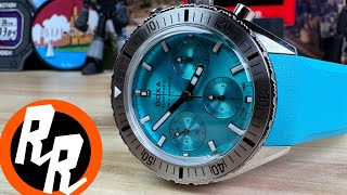 Doxa Sub CGraph Aquamarine Diving Chronograph Exquisite Timepieces [upl. by Lacefield]