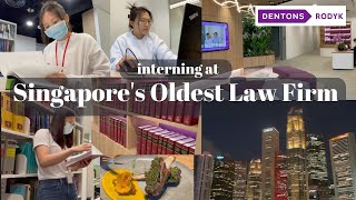 Interning at Singapores OLDEST Law Firm  Dentons Rodyk  vlog pt1 [upl. by Pattani]