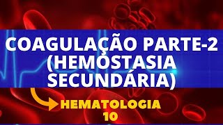 COAGULAÇÃO PARTE2 HEMOSTASIA SECUNDÁRIA  HEMATOLOGIA  AULA 10 [upl. by Acquah]