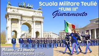 Scuola Militare Teulié – Giuramento degli Allievi del corso quotFUMI IIIquot [upl. by Jemmie]