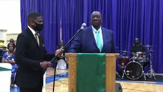 Demaryius Thomas uncle delivers remarks at funeral service [upl. by Eillit]