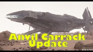 Star Citizen  New Anvil Carrack Update Landing Gear amp Mapping Table [upl. by Faxen651]