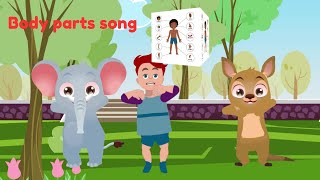 Learn Body parts Toddler Educational Video nurseryrhymes kidssongs bodyparts [upl. by Bremen]