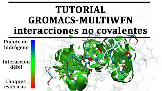 Tutorial GROMACSMULTIWFNNCI  Simulación molecular [upl. by Ainehs]