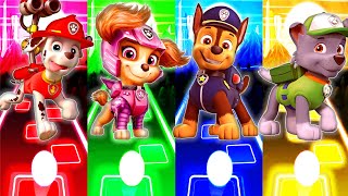 Paw Patrol Marshall vs Paw Patrol Skye vs Paw Patrol Chase vs Paw Patrol Rocky  Tiles Hop EDM Rush [upl. by Allak203]