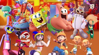 SPONGEBOB SQUAREPANTS MASUK KE DUNIA THE AMAZING DIGITAL CIRCUS BERTEMU POMNI [upl. by Wendye653]