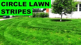 Circle Lawn Striping with Checkmate Lawn Striper Kit [upl. by Talya]