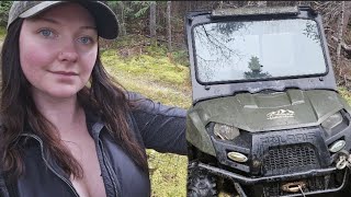 Simple Newfoundland Nature  Fall Walk amp Atv Trail Ride Ended With Our First Brief Snowfall [upl. by Tterraj]