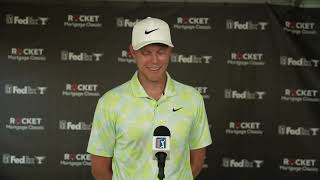 Cam Davis Saturday Flash Interview 2024 Rocket Mortgage Classic © PGA Tour [upl. by Tova677]