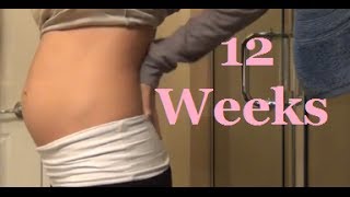 12 Weeks Pregnant  Belly Shot [upl. by Camilla]