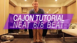 Cajon Tutorial Neat 68 Beat on Cajon [upl. by Felton]