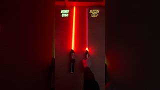 Disney lightsaber vs Neopixel Lightsaber Vader Edition [upl. by Rebmak]