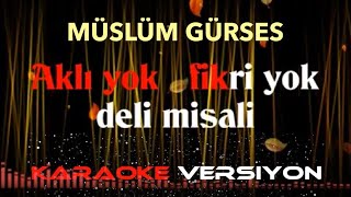 Aklı Yok Fikri Yok  KARAOKE [upl. by Jagir]