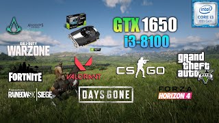 GTX 1650 Test in 10 Games ft i38100 [upl. by Wilt675]