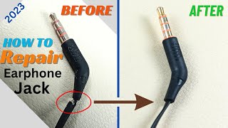 How to Repair earphone jack  Fix headphone jack  Repairing 35mm jack wired earphone [upl. by Asaret]