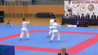 ката ПАЙКУ PAIKU kata  Чемпионат Беларуси по КАРАТЭ WKF 2024 [upl. by Carlock450]