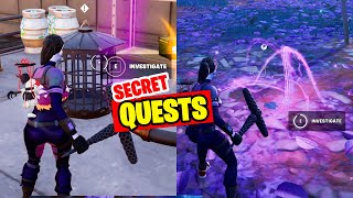 All Secret XP Quests in Fortnite Chapter 6 After Update Hidden Quests [upl. by Atinid]