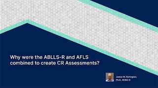 Why were ABLLSR and AFLS Combined to create CR Assessments [upl. by Allemrac]