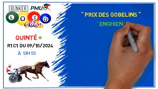 Pronostic Quinté PMU 🏇 Mercredi 09 octobre 2024 🏆 PRIX DES GOBELINS [upl. by Ecilef]