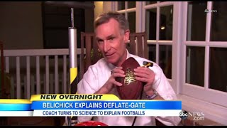 Bill Nye quotThe Science Guyquot Refutes Bill Belichicks DeflateGate Explanation [upl. by Herbst820]