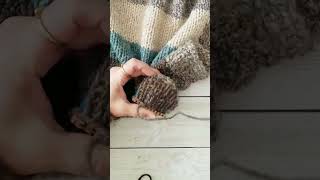 Mending my sweater on the Katrinkles Darning Loom [upl. by Annaert445]