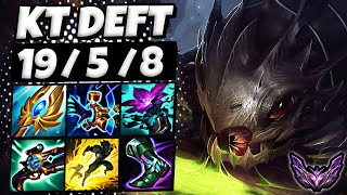 KogMaw vs Velkoz ADC  KT Deft  Patch 1421 Korea Master ✅ [upl. by Ahsuatal]