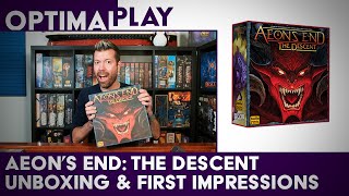 Friend AND Foe Aeons End The Descent Unboxing and Impressions  Optimal Play [upl. by Drofwarc]