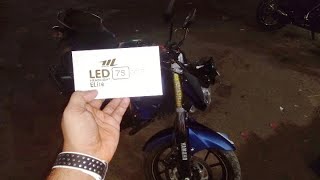 7S GOLD LED HEADLIGHT INSTALL MOTORCYCLEYAMAHA FZS V2 [upl. by Mohr351]