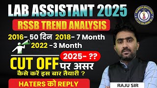 Lab Assistant Vacancy 2025 Trend 📉 Analysisइस बार क्या हो रणनीतिReply To HatersMajeesa Education [upl. by Eelyram]