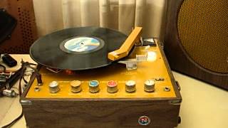 vintage Newcomb EDT1270V portable suitcase classroom record player LPs 78s [upl. by Ramas]