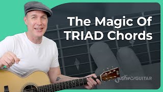 How to Easily Play Triad Chords on Guitar [upl. by Tegirb]