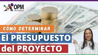 💰 ¿Cómo determinar el PRESUPUESTO del PROYECTO  Presupuesto de un Proyecto  Project Management [upl. by Atalie]