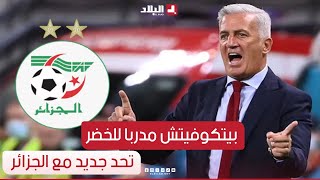 أحكي بالون  بيتكوفيتش مدربا للخضر تحد جديد مع الجزائر [upl. by Eirallam]