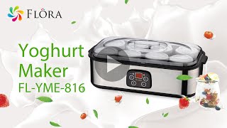 Flora Yoghurt Maker FLYME816 opening box [upl. by Neils]