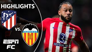 🥉 INTO THIRD 🥉 Atletico Madrid vs Valencia  LALIGA Highlights  ESPN FC [upl. by Skilken225]