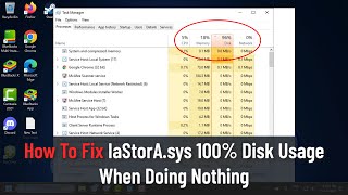 How To Fix IaStorAsys 100 Disk Usage When Doing Nothing Tutorial [upl. by Nicholl]