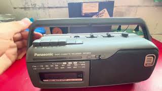 Panasonic RXM40 220V เครื่องเล่นเทปวิทยุหูหิ้ว ใช้งานเต็มระบบ [upl. by Evalyn]