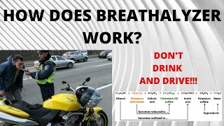 Breath alcohol analyzer  How breathalyzers work  Chemistry of breathanalyzers [upl. by Diego982]